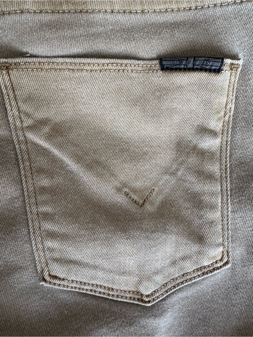 Hudson Colby Ankle Moto Cargo Jeans - Toasted Khaki Camel Size 25 - Picture 6 of 9